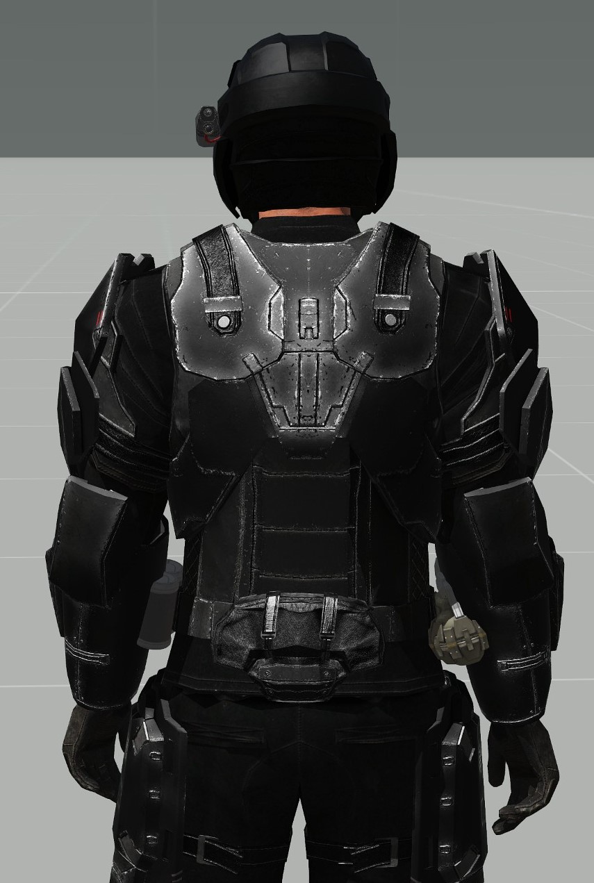 Standard Helmet + Upper Body Back