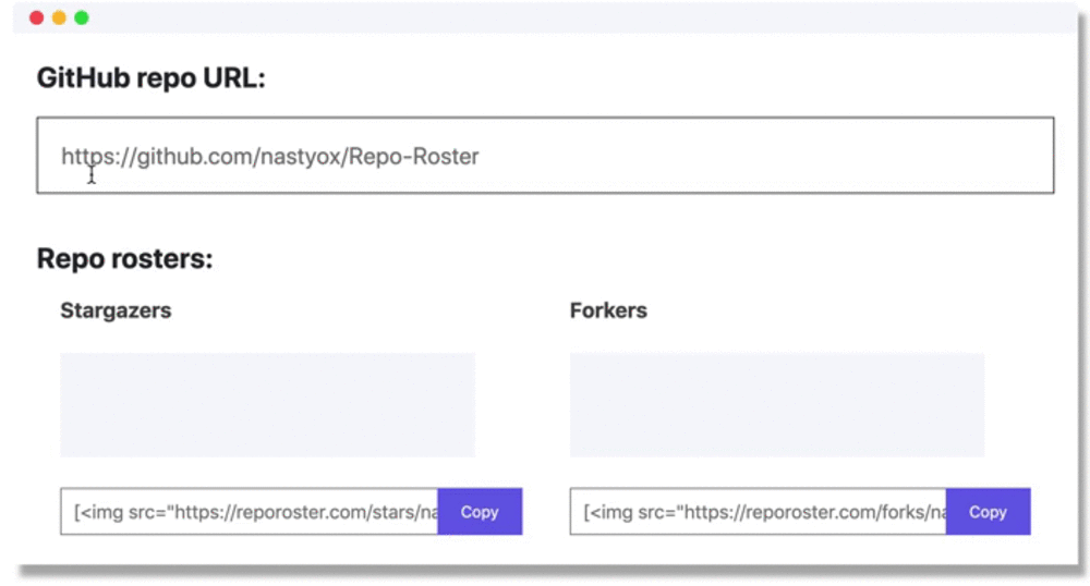 Repo roster demo