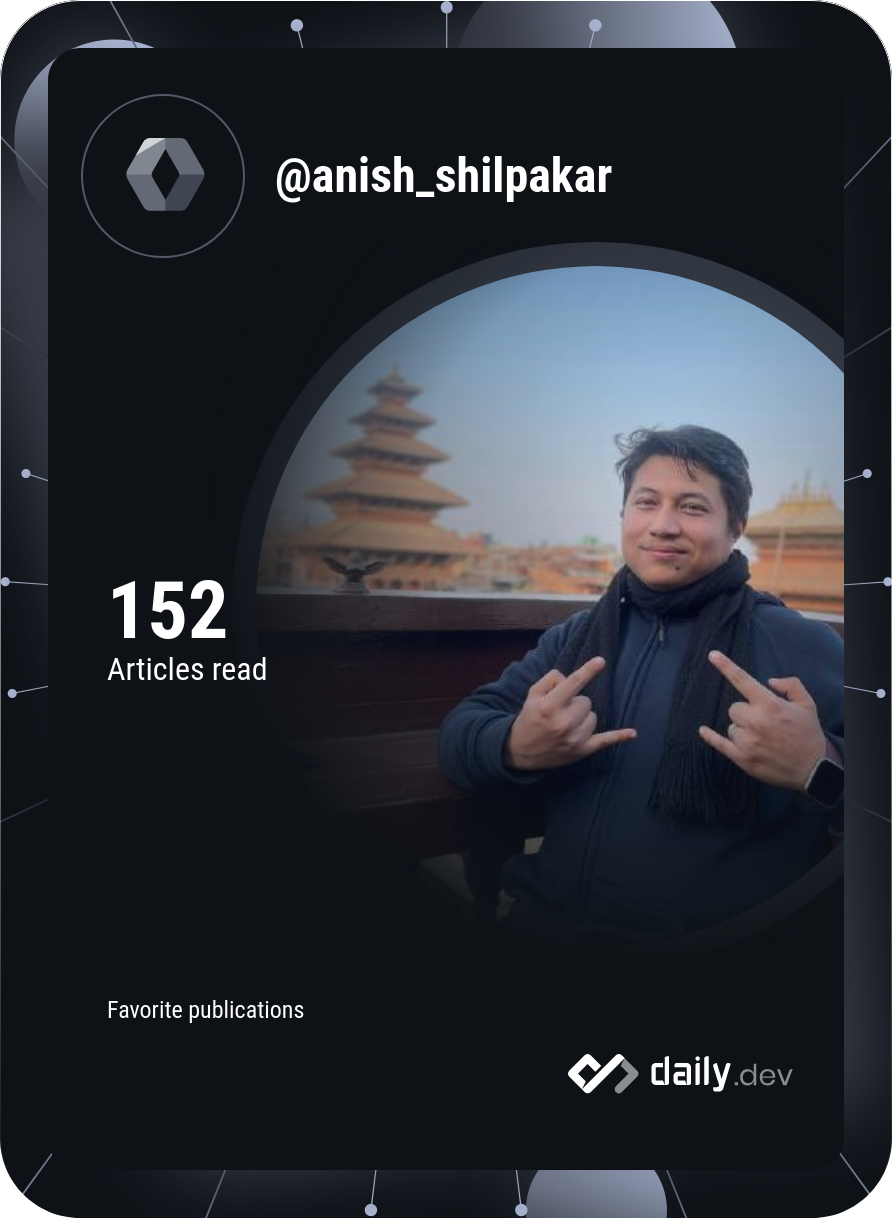 Anish Shilpakar's Dev Card