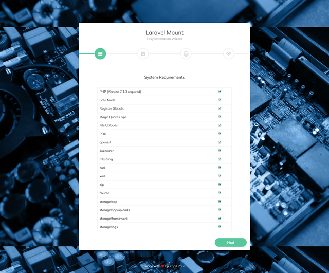 Laravel Mount View