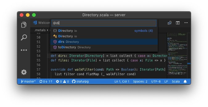 Document Symbols Command