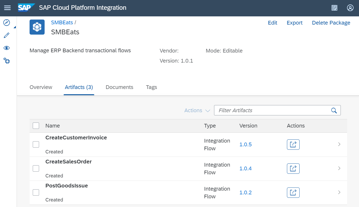 SMBEats Integration Flows