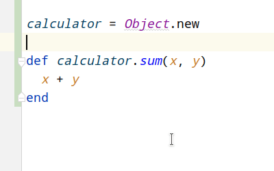 Replace singleton method by opening singleton class example