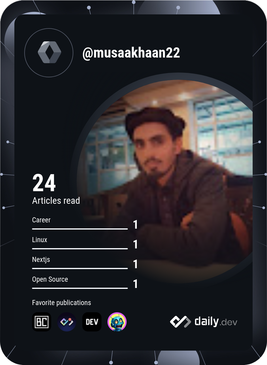 Muhammad Musa's Dev Card