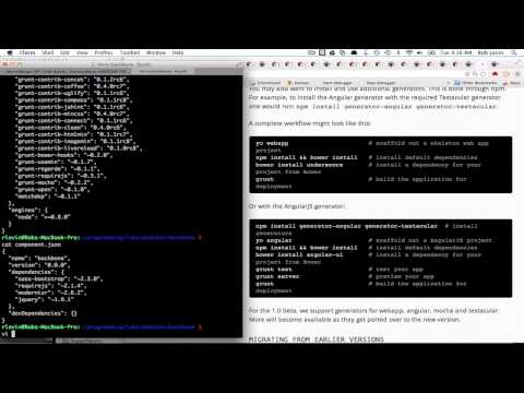 How to code - Backbone RequireJS Yeoman Videos on Youtube