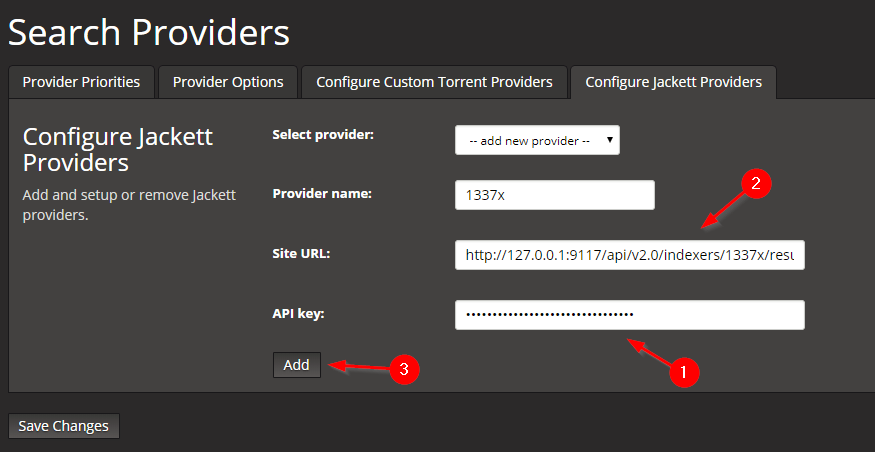 Add Jackett provider