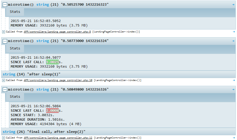 Kint profiling feature