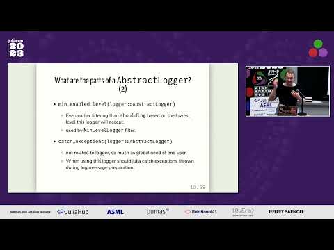 Video from Juliacon 2023