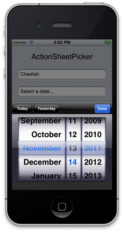 ActionSheetDatePicker