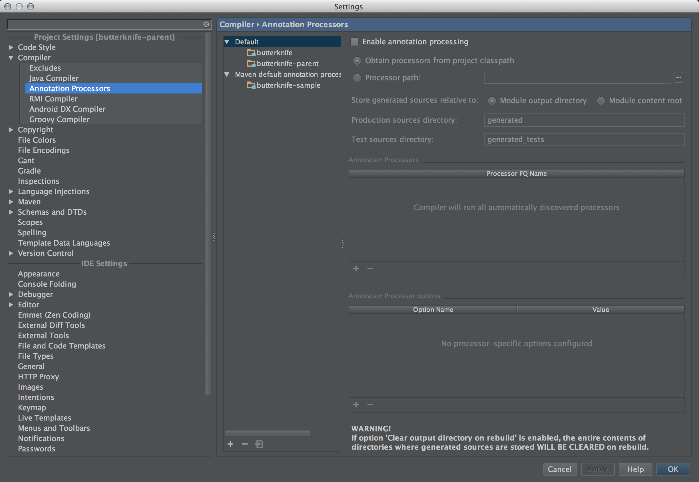 Android Studio Annotation Processing