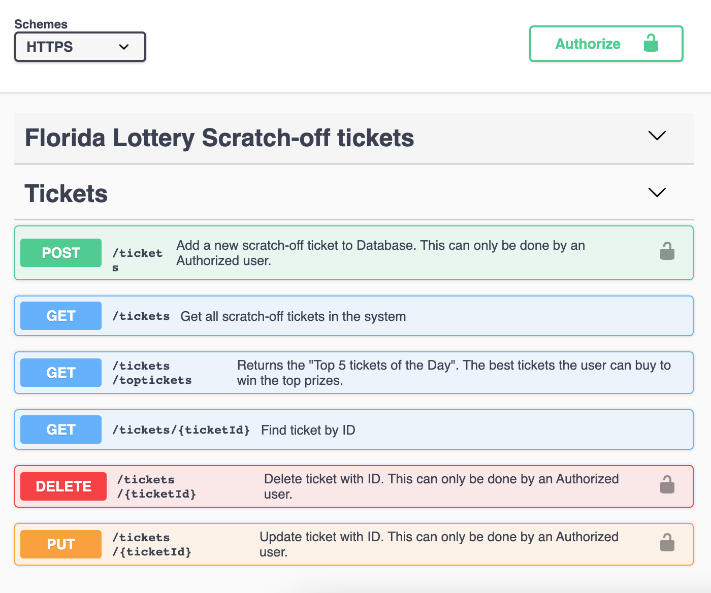 Florida Lottery API