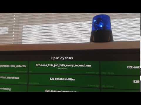 Demo of the extreme feedback Jenkins flashing light