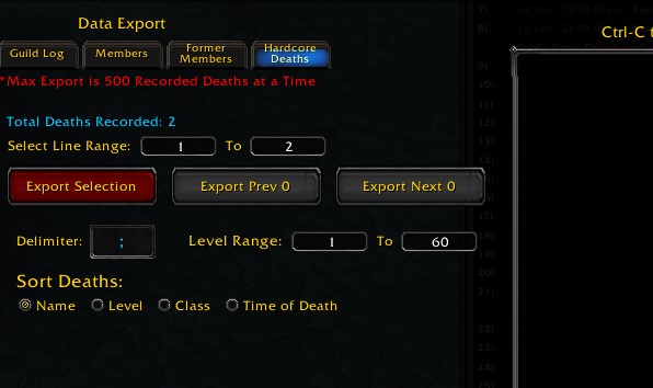 Deaths Export