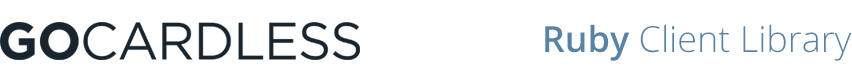 GoCardless Ruby Client Library
