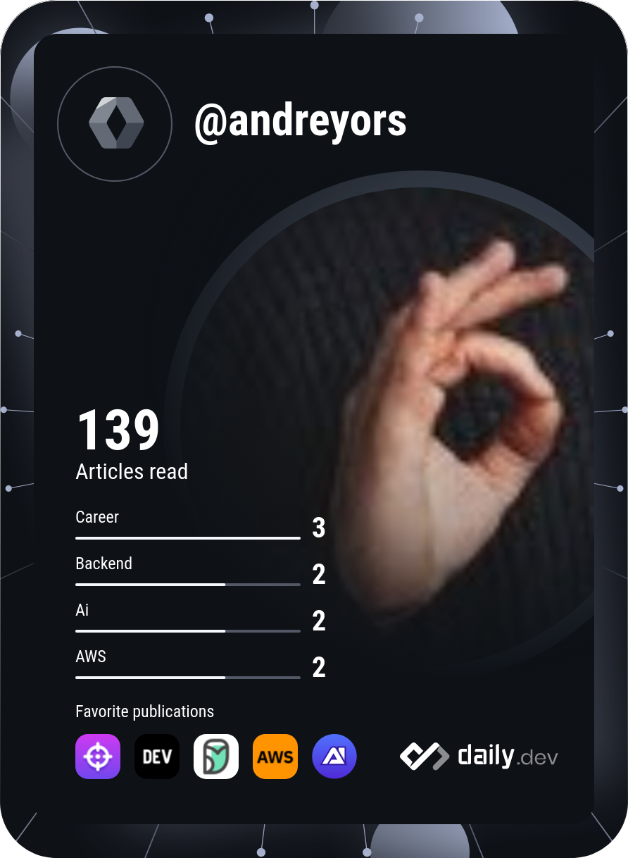 Andrey O's Dev Card