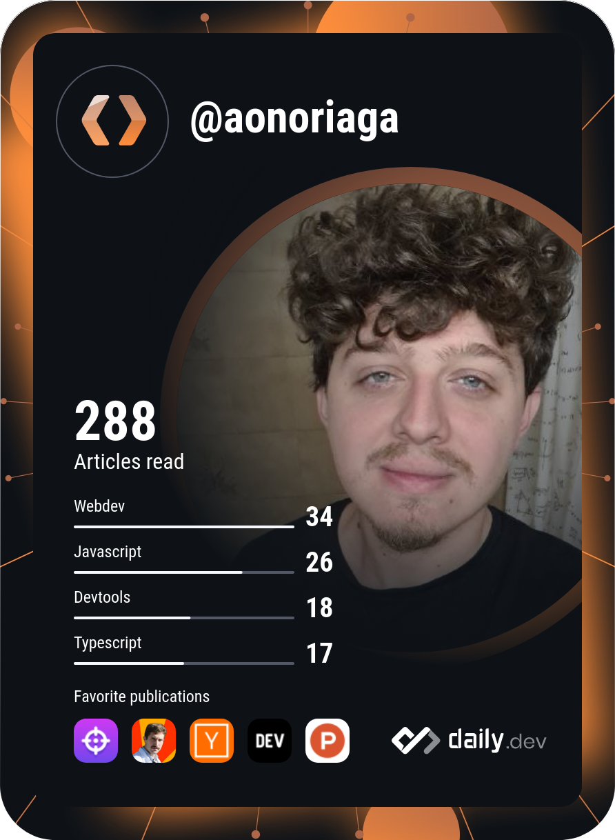 Ariel Onoriaga's Dev Card